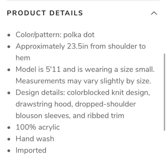 Olivia Rubin Suki Hoodie Pink with Navy polka dot - Picture 7 of 7